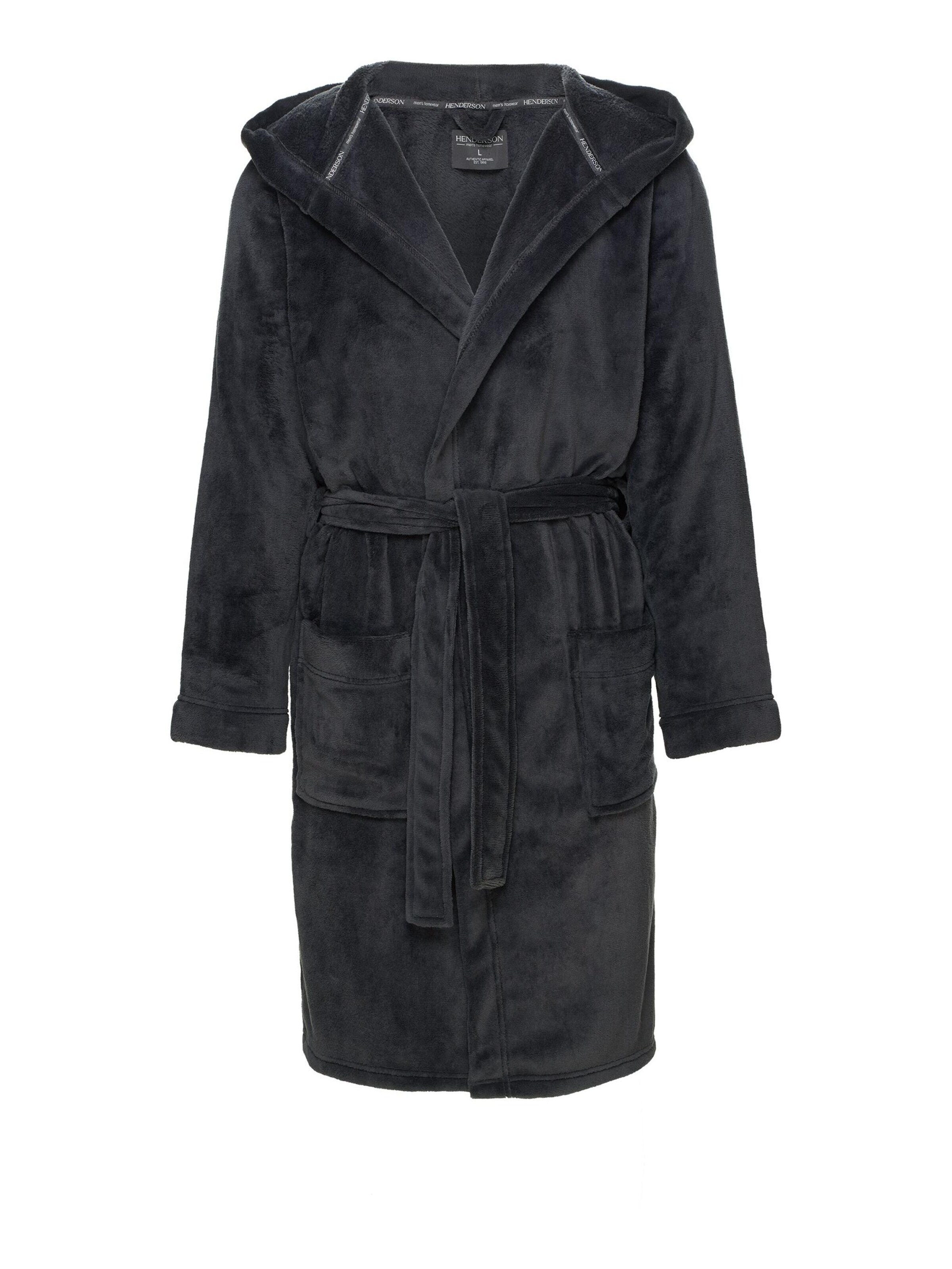 Henderson Short Bathrobe 'Vocal' in Grey
