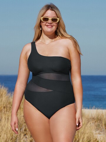 Cupshe Bralette Swimsuit 'DGA12E3H003AA' in Black