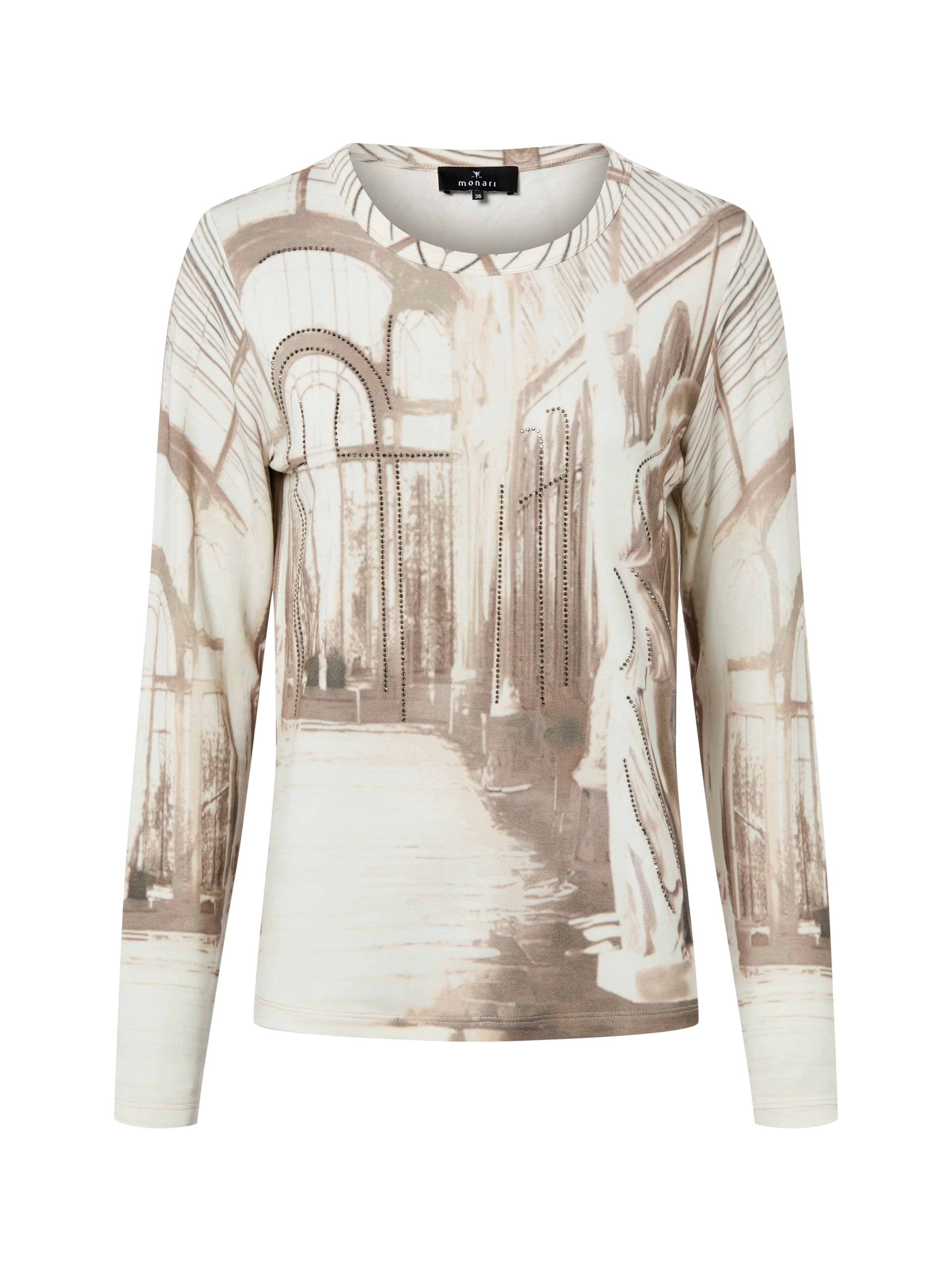 T-shirt monari en blanc : devant