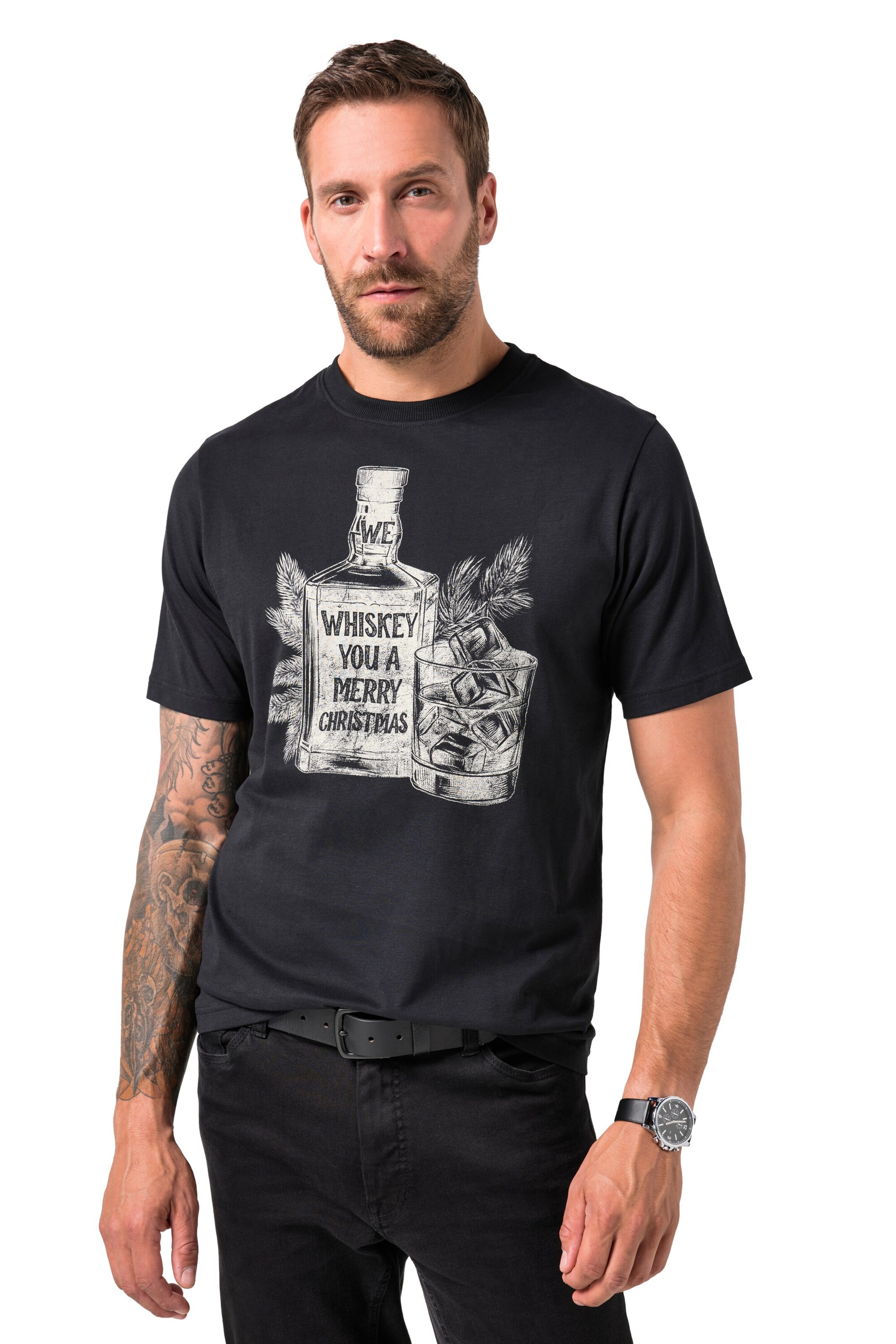 JP1880 Shirt in Black: front