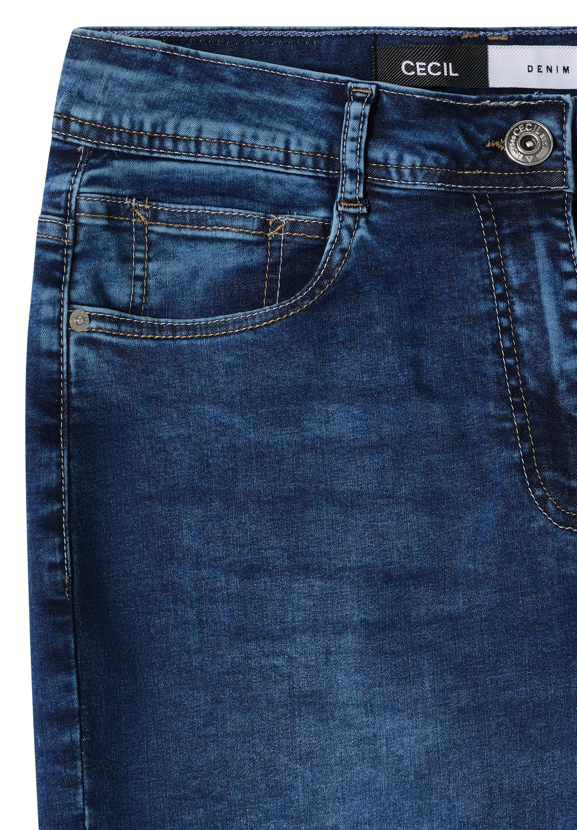 CECIL Loosefit Jeans in Blau