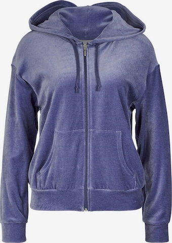 CALIDA Zip-Up Hoodie in Purple: front