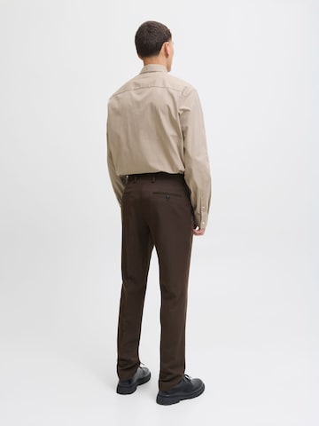 Coupe slim Pantalon à plis 'JPRFranco' JACK & JONES en marron