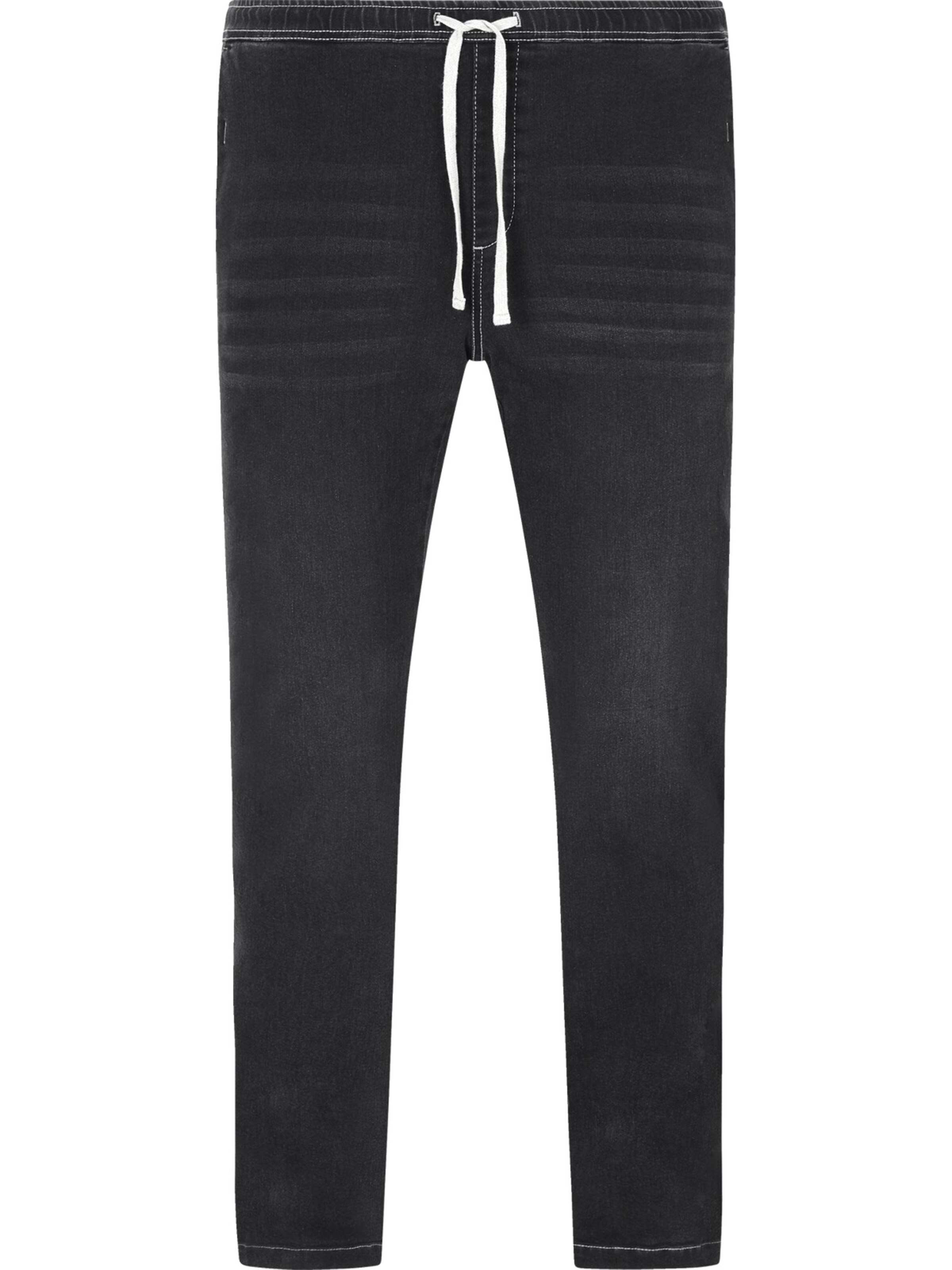 Charles Colby Loose fit Pants ' Baron Tecel ' in Black: front