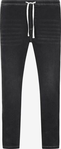 Charles Colby Loose fit Pants ' Baron Tecel ' in Black: front