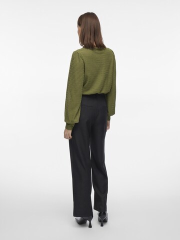 VILA Wide leg Pleat-front trousers in Black