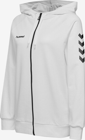 Hummel - Casaco de treino em moletão em branco