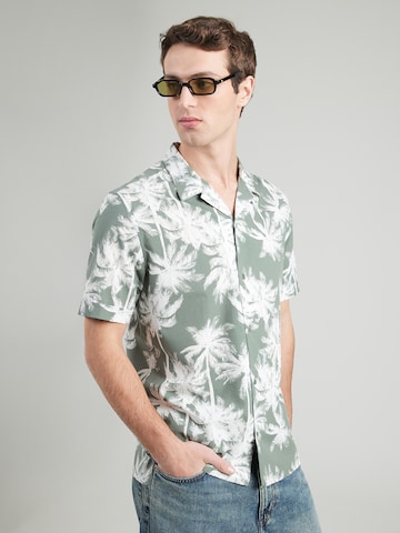 ANTONY MORATO Rovný strih Košeľa 'HONOLULU' - Zelená: predná strana
