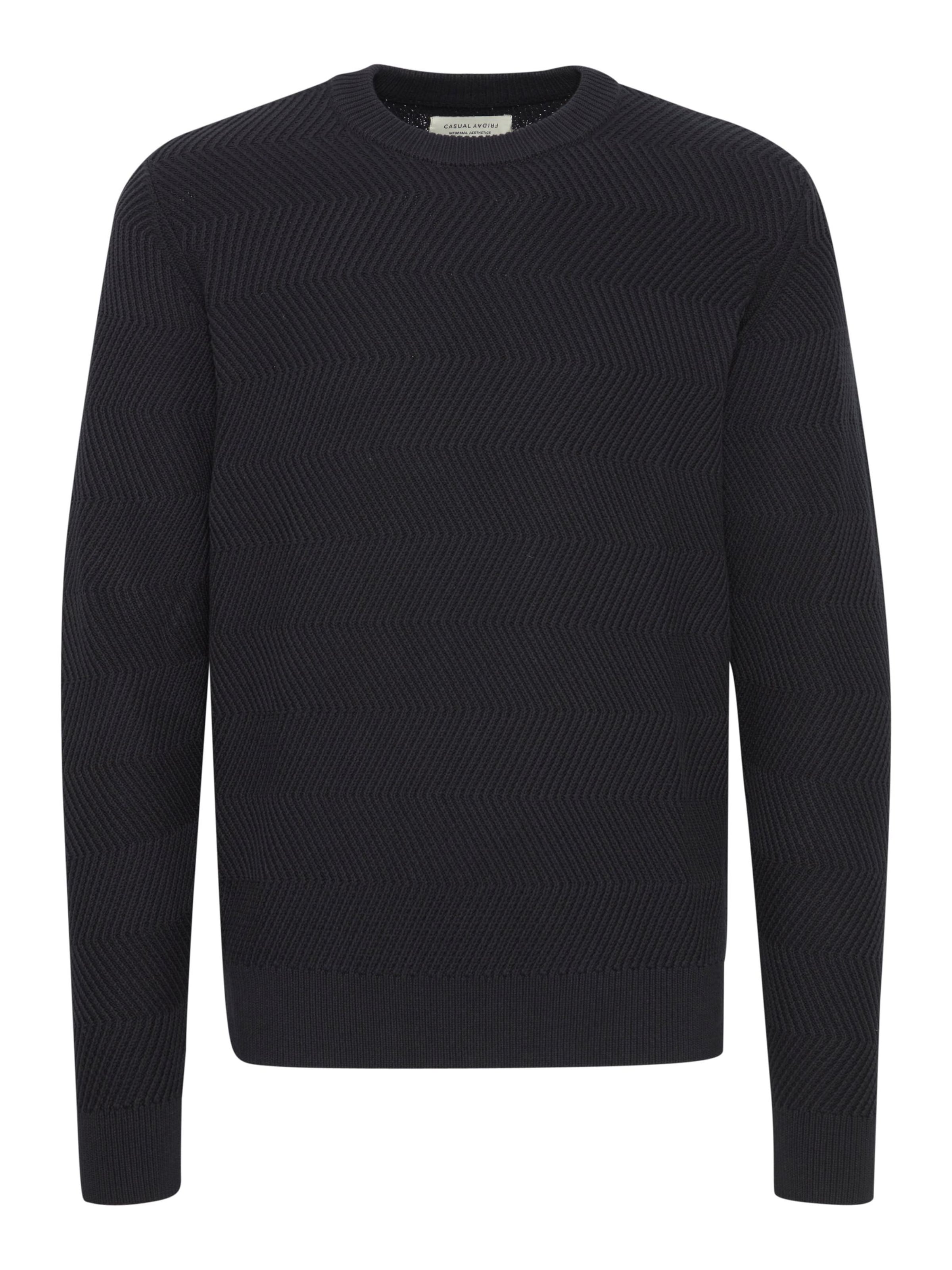 Casual Friday Pullover 'KARL' in Schwarz: Vorderseite