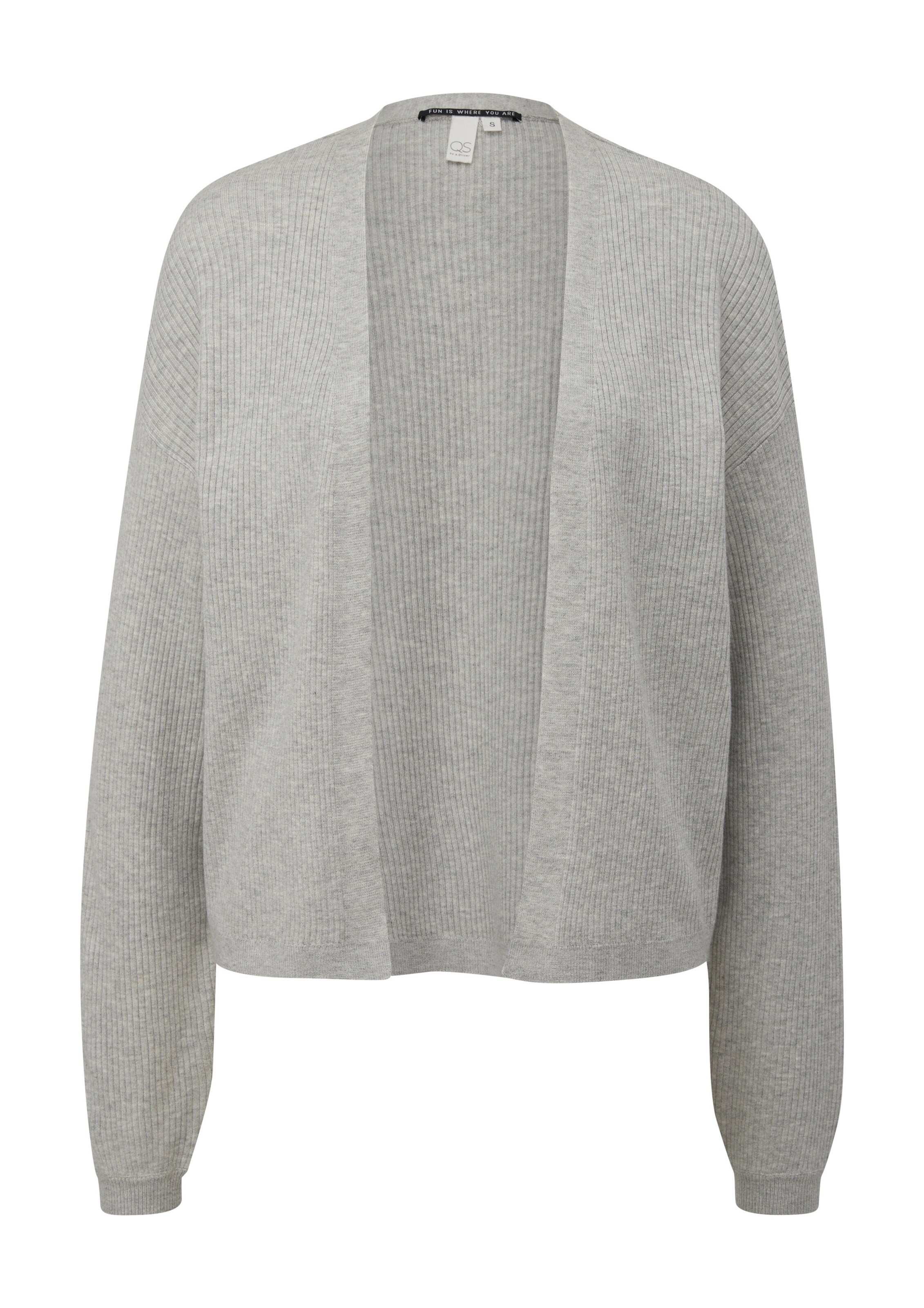 QS Kardigán - Sivá: predná strana