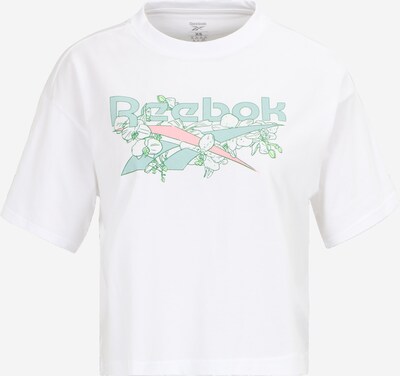 Reebok Sport Funksjonsskjorte 'Quirky' i blå / grønn / rosa / hvit, Produktvisning
