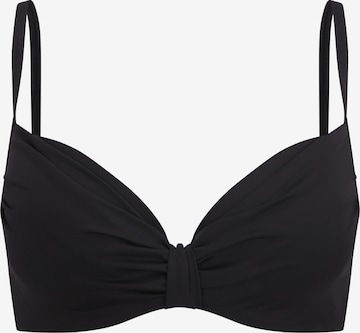 LASCANA - regular Top de bikini en negro: frente