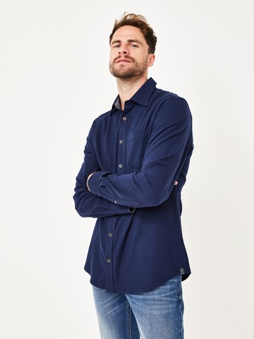 PADDOCKS Regular Fit Hemd in Blau: Vorderseite