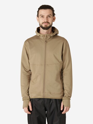 Superstainable Zip-Up Hoodie 'Elmar' in Brown: front