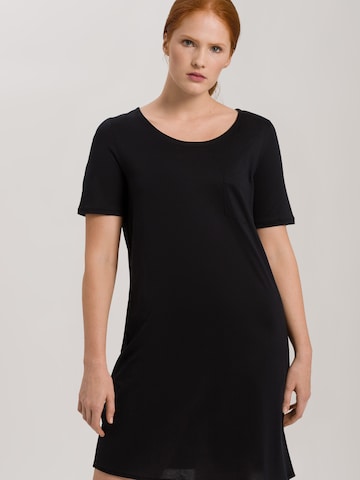 Hanro Nightgown ' Cotton Deluxe  ' in Black: front