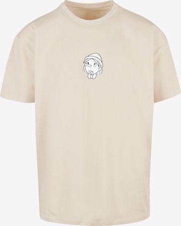 T-Shirt 'Heroes of Childhood Pinocchio Maybe Tomorrow' F4NT4STIC en beige : devant