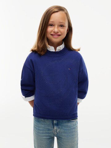 Pull-over TOMMY HILFIGER en bleu : devant