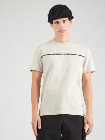 Maglietta di Calvin Klein in grigio: frontale