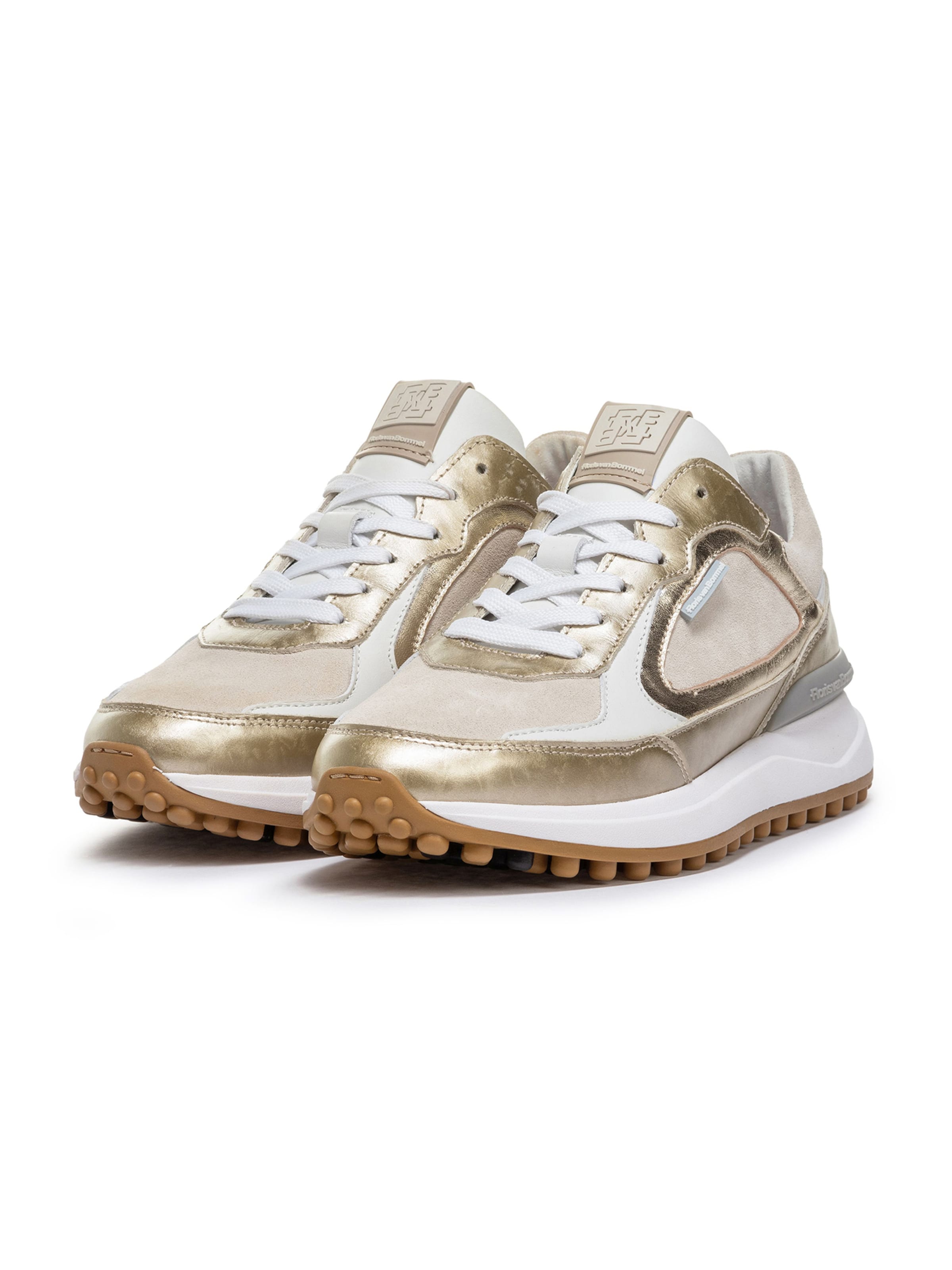 Floris van Bommel Sneakers laag 'Noppi 35' in Goud