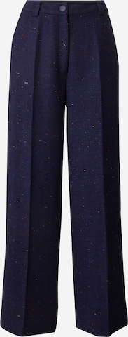 Hosbjerg - Pierna ancha Pantalón de pinzas 'Margot' en azul: frente