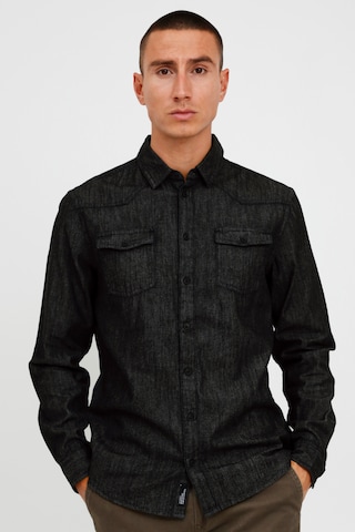 BLEND Regular fit Button Up Shirt 'Nantes' in Black: front