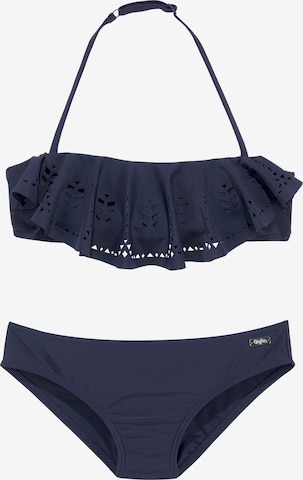 BUFFALO Bandeau Bikini in Blau: predná strana