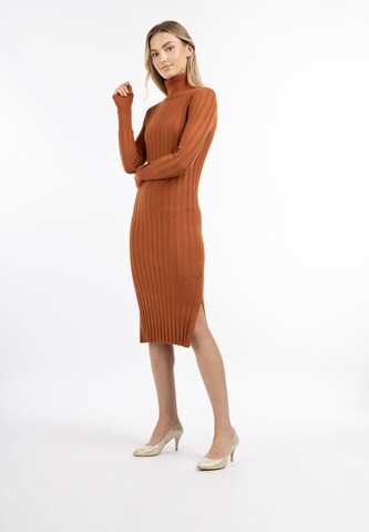 DreiMaster Klassik Knitted dress in Brown