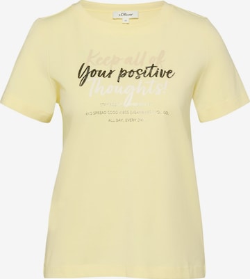 s.Oliver Shirt 's.Oliver - Dames t-shirt' in Groen: voorkant