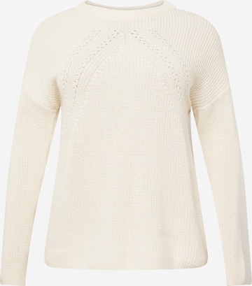 ONLY Carmakoma Sweater 'BELLA' in White: front