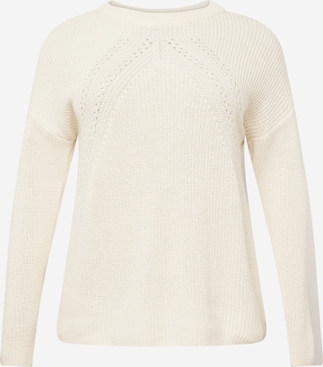 ONLY Carmakoma Pullover 'BELLA' in Weiß: predná strana