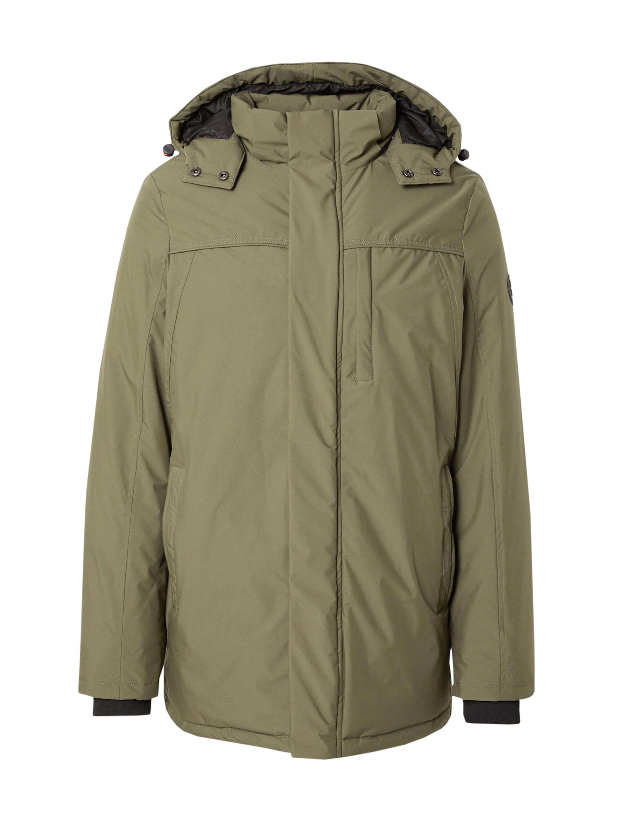 INDICODE JEANS Tussenjas 'Viks' in Groen: voorkant