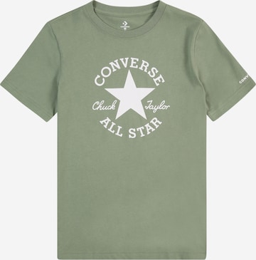 CONVERSE Shirts 'DISSECTED CHUCK' i grøn: forside