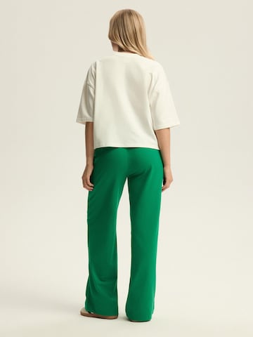 ESOTIQ Wide leg Pants 'Kayci' in Green