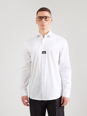 Regular fit Camicia di Karl Lagerfeld in bianco: frontale