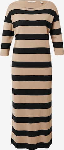 ESPRIT Knitted dress in Brown: front