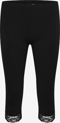 Cream Leggings 'Mathilda' i svart: framsida