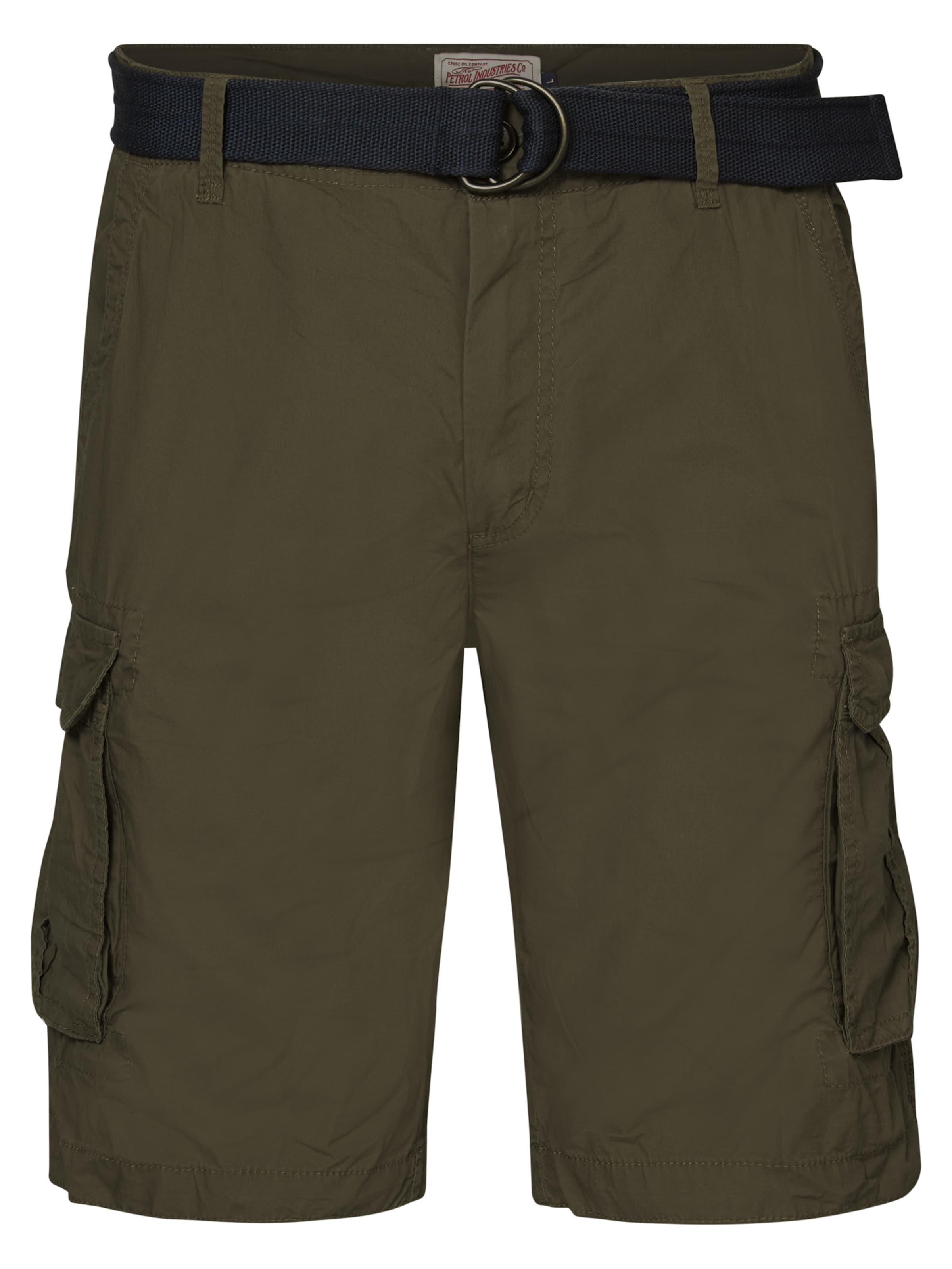 Pantalon cargo Petrol Industries en vert : devant