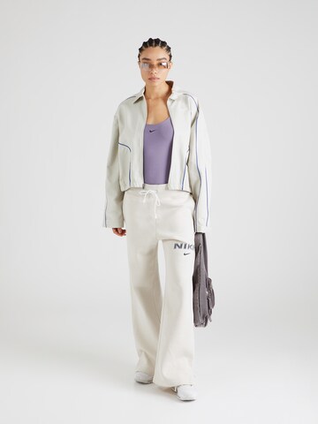 balta Nike Sportswear Plačios klešnės Kelnės 'PHNX FLC''