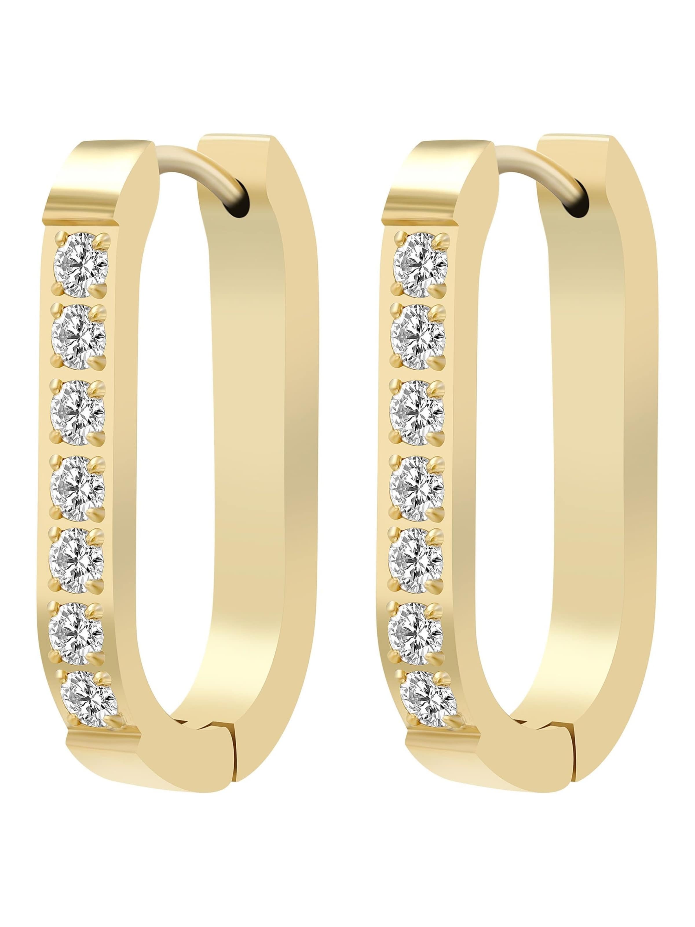 Akzent Earrings 'Zaria, langlebig' in Gold: front
