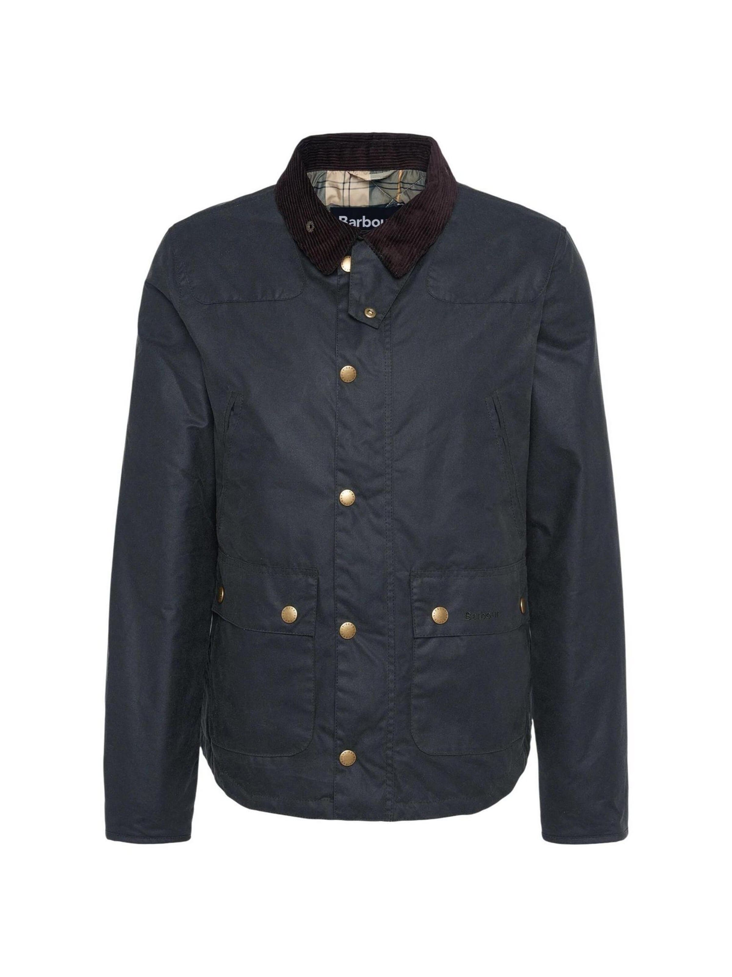 Giacca di mezza stagione 'REELIN WAX JACKET MWX1106' di Barbour in grigio: frontale