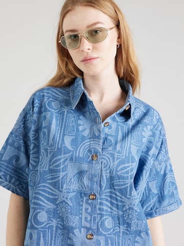 ROXY Bluse 'BEACH NOSTALGIA' i blå