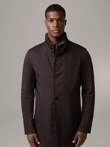 STRELLSON Between-Seasons Coat 'Finlay' in Brown: front