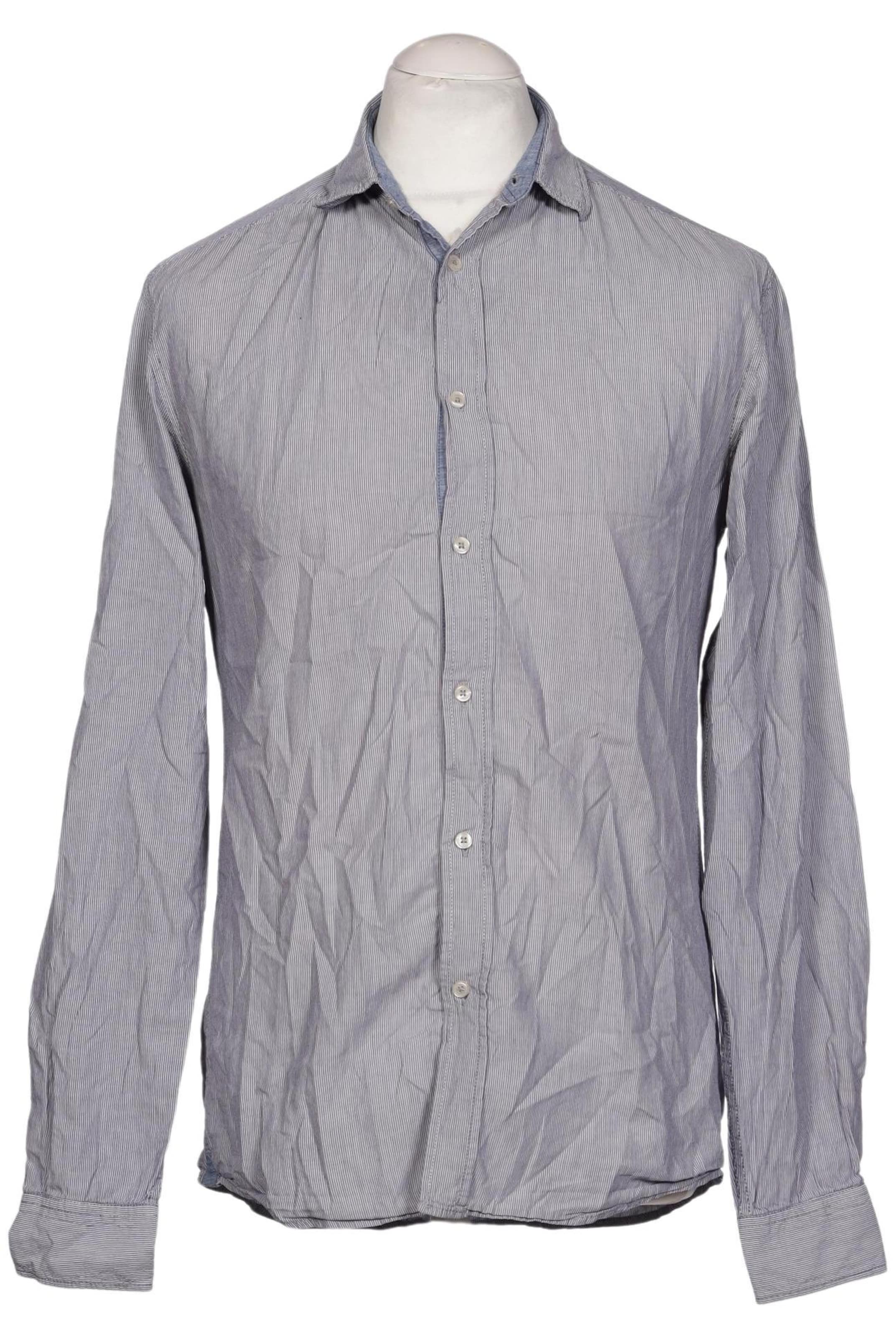 UNITED COLORS OF BENETTON Hemd M in Grau: Vorderseite