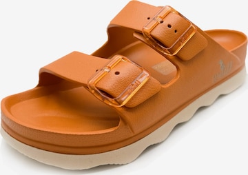 thies Mules in Orange: front