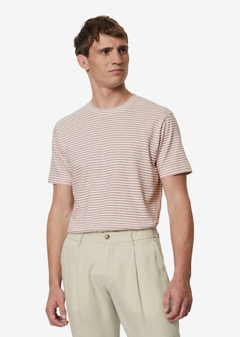 T-Shirt Marc O'Polo en beige : devant