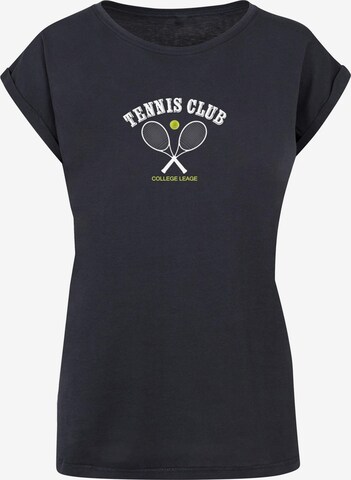 Maglietta 'Tennis Club' di Merchcode in blu: frontale