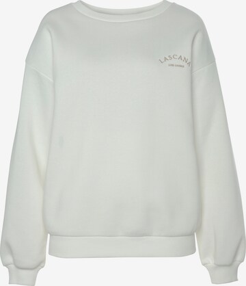 LASCANA Sweatshirt in White: front