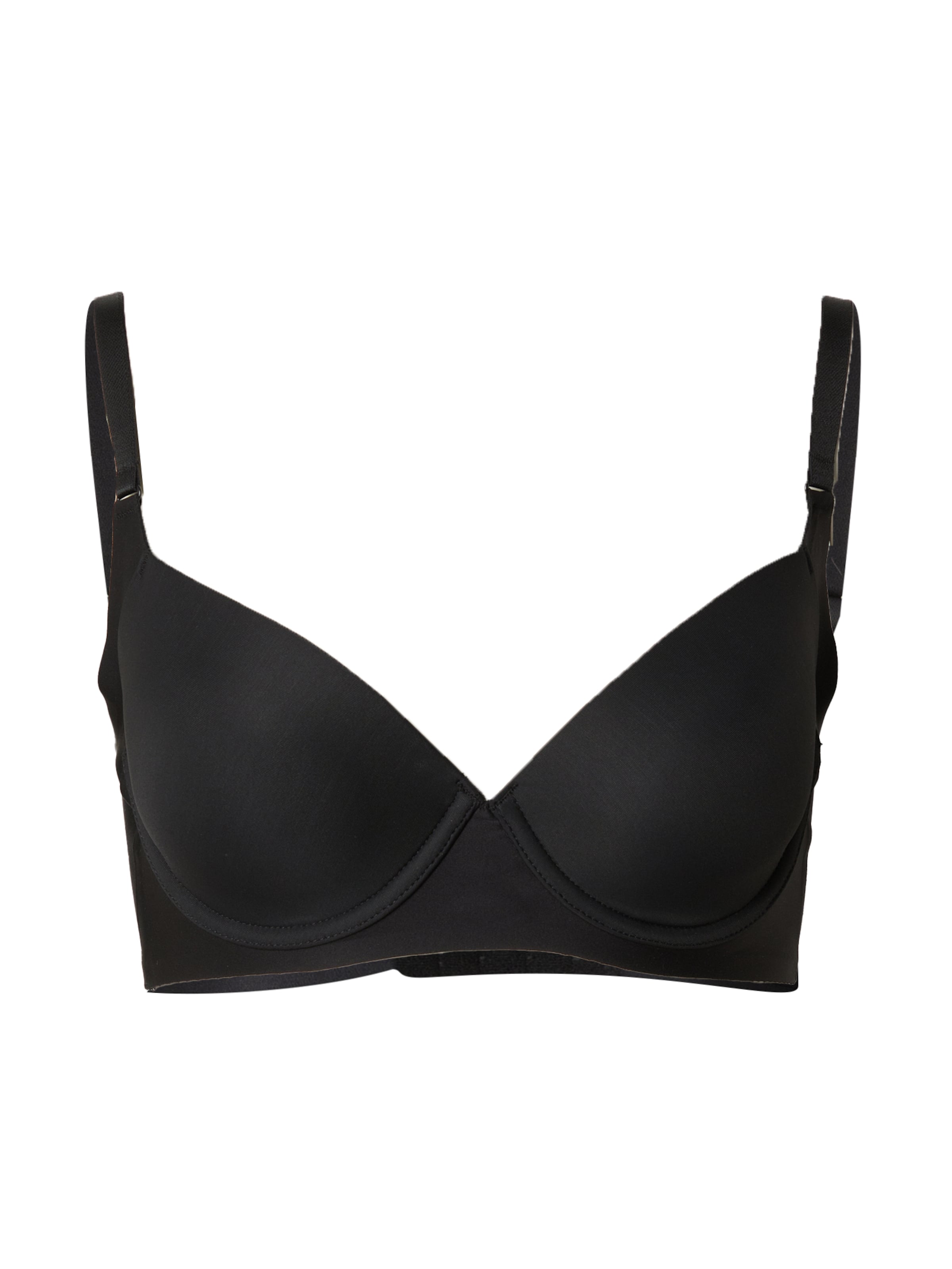 NATURANA T-shirt сутиен Сутиен в черно: отпред