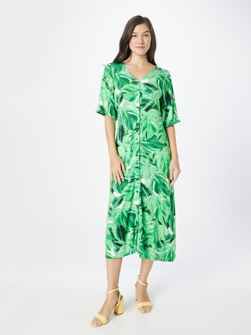 Robe-chemise Wallis en vert : devant