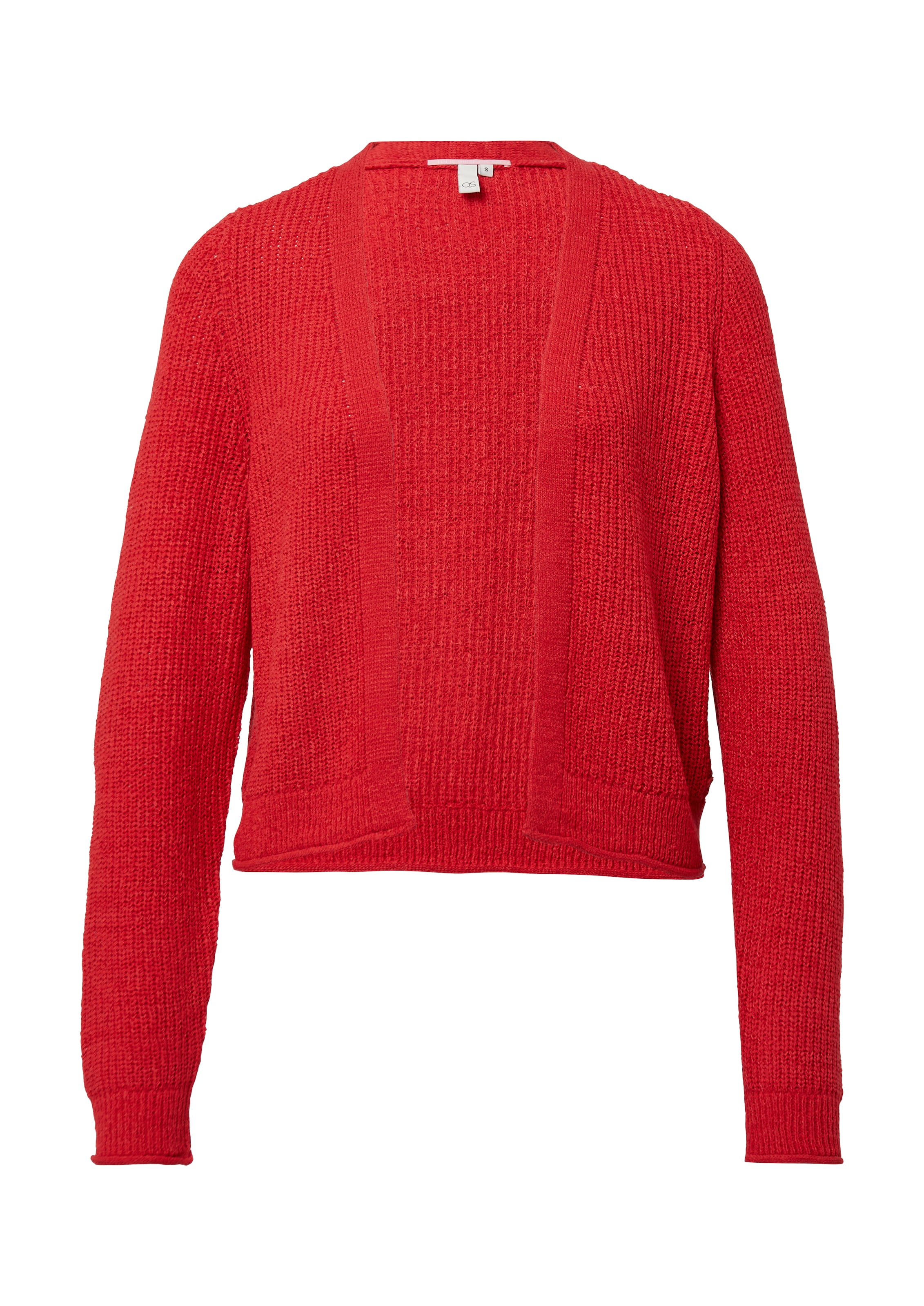 QS Strickjacke in Rot: Vorderseite